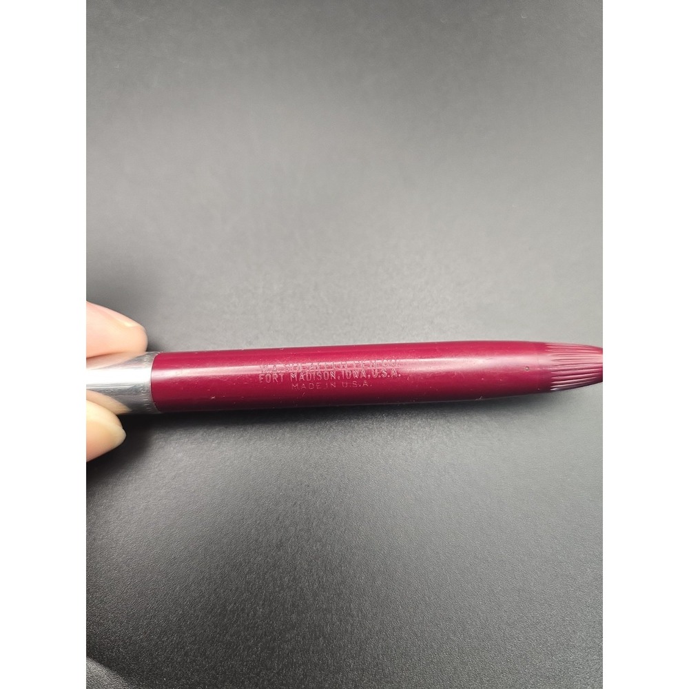 VTG 1950s Sheaffer Touchdown Fountain Pen Burgundy 14K Gold F3 Read - Picture 4 of 16